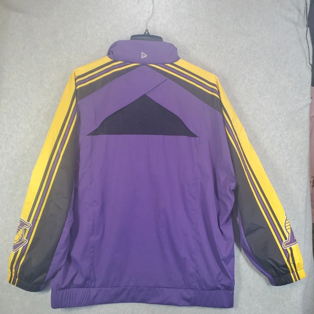 Los Angeles Lakers Jacket Womens Large NBA‎ Basketball Windbreaker Qore